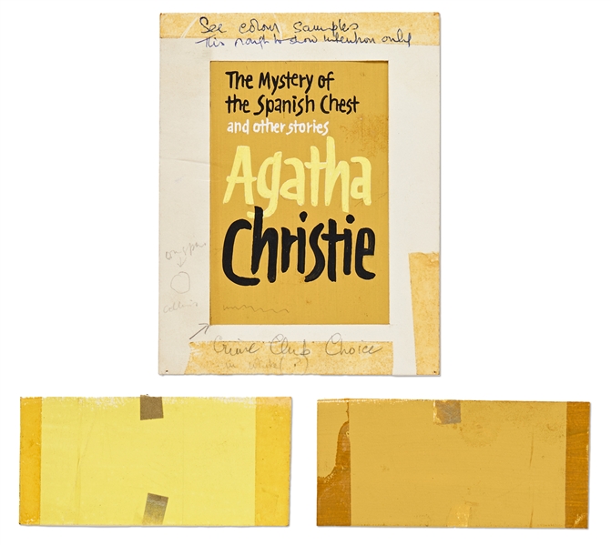 Original Artwork for the Agatha Christie Crime Story ''The Mystery of the Spanish Chest''