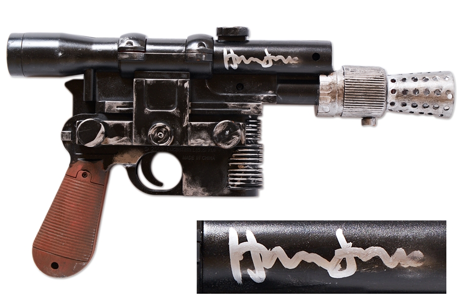 Harrison Ford Signed Star Wars Blaster Gun -- With Beckett COA