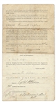 Winston Churchill Naturalization Document Signed as Home Secretary -- With PSA/DNA COA