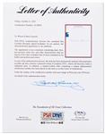 The Kennedy Family Signed Display Showing JFK Jr. Saluting His Father's Casket -- Signed by Jackie, Caroline, John Jr., Ted and Bobby Kennedy -- With PSA/DNA COAs for All, Measures 21.75'' x 31.75''