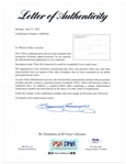 The Kennedy Family Signed Display Showing JFK Jr. Saluting His Father's Casket -- Signed by Jackie, Caroline, John Jr., Ted and Bobby Kennedy -- With PSA/DNA COAs for All, Measures 21.75'' x 31.75''