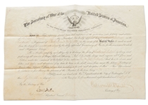 Signatures of President Abraham Lincolns Cabinet -- All Seven Signed During the Civil War as Cabinet Secretaries