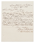 Signatures of President Abraham Lincoln's Cabinet -- All Seven Signed During the Civil War as Cabinet Secretaries
