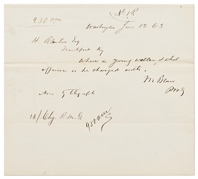 Signatures of Abraham Lincoln's Cabinet