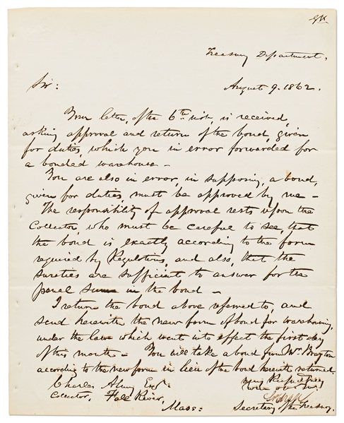 Signatures of Abraham Lincoln's Cabinet