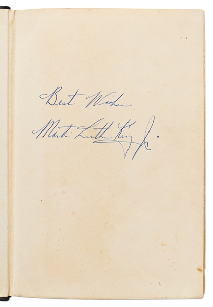 Martin Luther King, Jr. Signed First Edition, First Printing of ''Strength To Love'' Without Inscription -- With University Archives COA