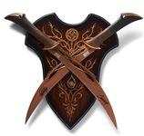 Evangeline Lilly Signed Set of Daggers, Tauriels Weapons in The Hobbit Franchise