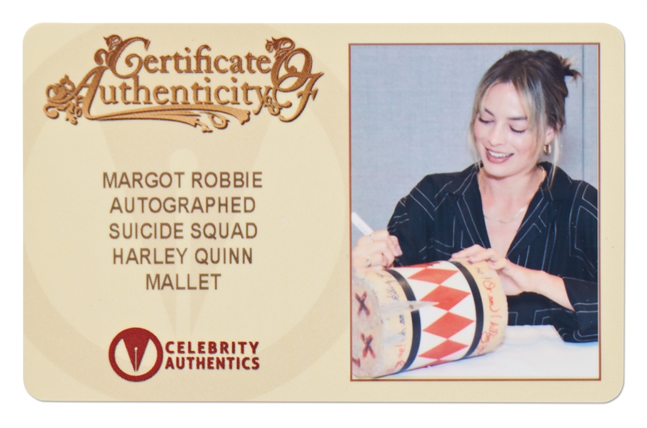 Margot Robbie Signed ''Suicide Squad'' Mallet -- Size 1:1 Scale