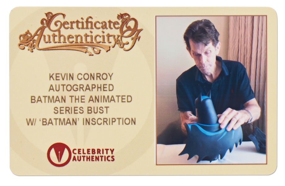 Kevin Conroy Signed Limited Edition ''Batman'' Bust -- Conroy Voiced ''Batman'' in the DC Animated Universe from 1992-2022