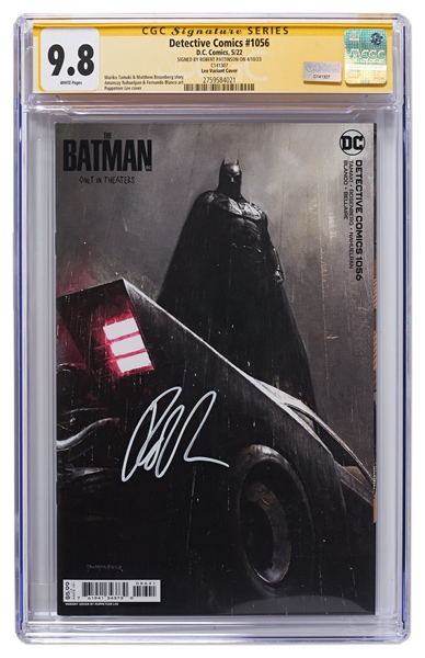 Robert Pattinson Signed ''Detective Comics'' with ''The Batman'' Cover Artwork -- Encapsulated by CGC
