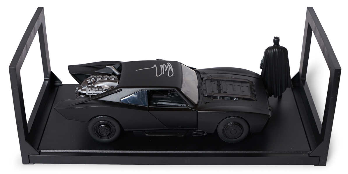 Robert Pattinson Signed Die-Cast Batmobile from ''The Batman''