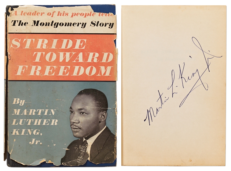 Martin Luther King Signed Copy of Stride Toward Freedom -- Bold Signature Without Inscription