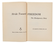 Martin Luther King Signed Copy of ''Stride Toward Freedom'' -- Bold Signature Without Inscription