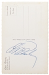 Elvis Presley Signed Postcard -- With Epperson COA