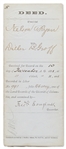 Frederick Douglass Document Signed as Recorder of Deeds