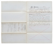 Frederick Douglass Document Signed as Recorder of Deeds