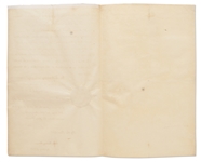 James Monroe Document Signed as President, Recognizing the Swedish Counsul in Philadelphia -- Countersigned by John Quincy Adams as Secretary of State