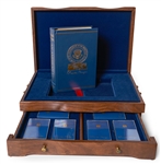 Ronald Reagan Signed ''An American Life'' Special Limited Edition -- Housed in Luxury Oak Case With Audiotapes of ''Speaking My Mind''
