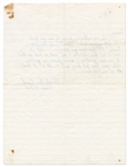 Tupac Shakur Autograph Letter Signed to His High School Sweetheart Cosima Knez After They Broke Up -- ''Eternally Your Friend, Tupac A. Shakur''