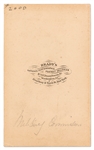 Scarce CDV of the Lincoln Assassination Trial Commission -- With Brady Backstamp