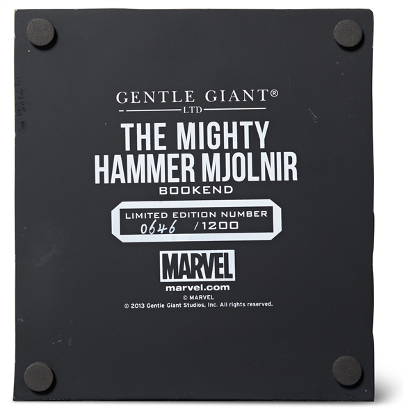 Stan Lee Signed Limited Edition ''Thor'' Mjolnir Hammer -- Box Also Signed by Stan Lee, with PSA/DNA COAs for Each Signature