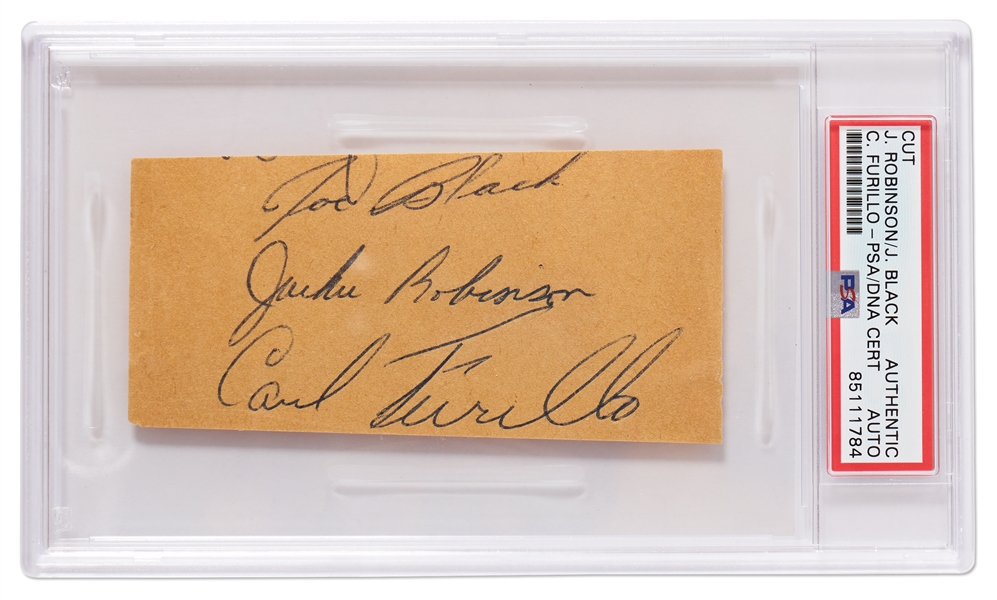 Jackie Robinson Signature -- Encapsulated by PSA/DNA