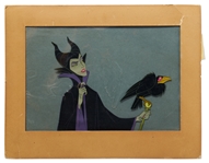 Disney Animation Cel of Maleficent & Diablo From Sleeping Beauty