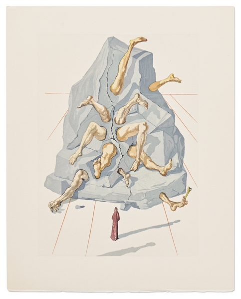 Complete Set of 100 Woodblocks from Salvador Dali's ''Divine Comedy'' -- Near Fine Condition