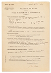 Marie Curie Signed Document From Her ''Institut du Radium'' Laboratory -- Curie Signs Off on an Experiment in Her Lab