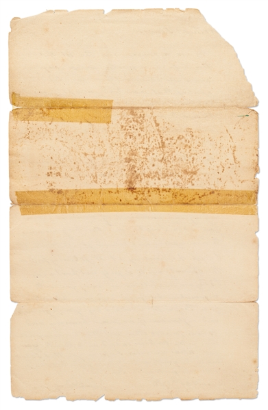 Elijah Day Autograph Letter Signed, Penned the Same Day that Shay's Rebellion Began -- Day Begs Forgiveness from His Friend, a Tax Collector, for ''reproaching language and...Assaulting your Person''