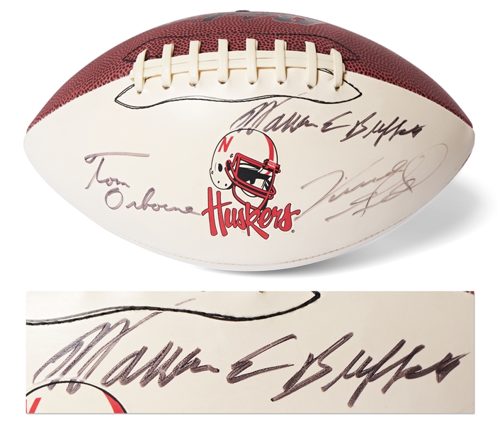 Warren Buffett Signed Nebraska Cornhuskers Football -- With PSA/DNA COA
