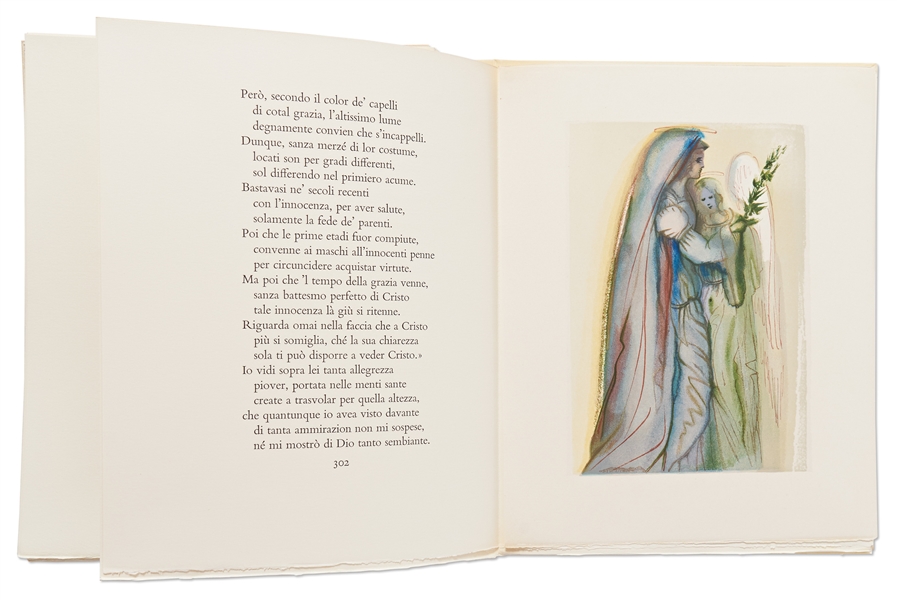 Complete Set of 100 Woodblocks from Salvador Dali's ''Divine Comedy'' Limited Edition -- Near Fine Condition