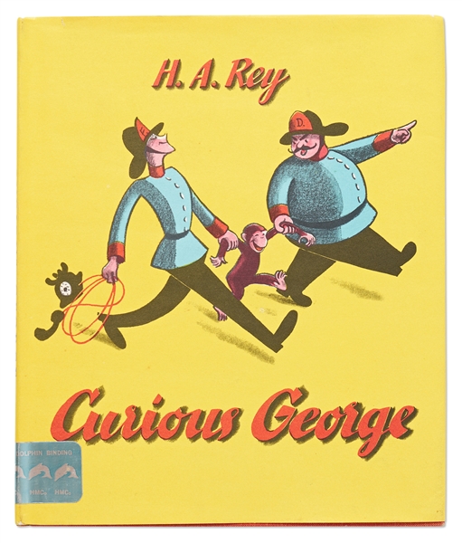H.A. Rey and Margret Rey Signed First Edition of ''Curious George'' with H.A. Rey Also Drawing an Illustration of the Curious Monkey -- With PSA/DNA COA