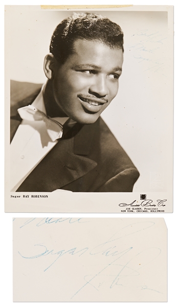 Sugar Ray Robinson Signed 8'' x 10'' Photo