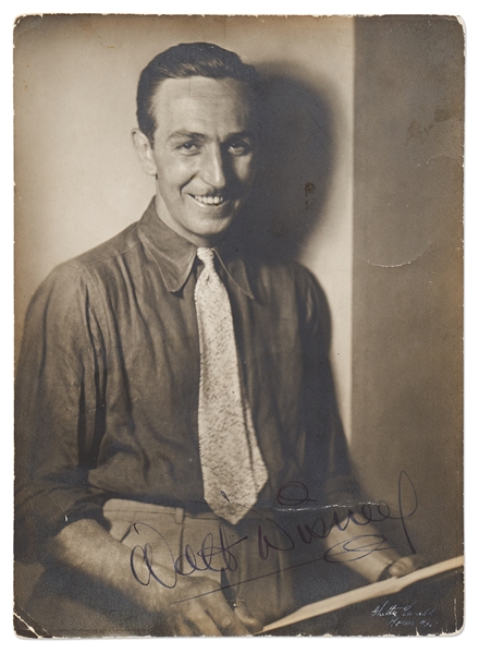 Walt Disney Signed 6.5'' x 9'' Photo Without Inscription from the Early 1930s -- With Phil Sears COA