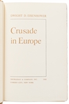 Dwight D. Eisenhower Signed D-Day Speech From the Limited Edition of ''Crusade in Europe'' -- Housed in Original Glassine Dust Jacket & Slipcase