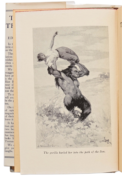 Edgar Rice Burroughs Signed First Edition, First Printing of ''Tarzan and the Lion Man''