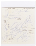 Clinton 1993 Presidential Inaugural Gala Program Signed by 23 Famous Attendees -- Signatures Include Jack Nicholson, Aretha Franklin, Jack Lemmon, Barbra Streisand, Chuck Berry & More