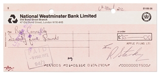 Lot of Three Documents Signed by The Beatles -- Includes 1967 Club Bill Approved for Payment by Paul McCartney