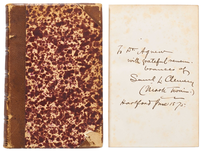 Mark Twain Signed Association Copy of His Famous Travelogue, The Innocents Abroad