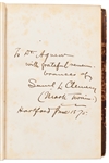 Mark Twain Signed Association Copy of His Famous Travelogue, ''The Innocents Abroad''
