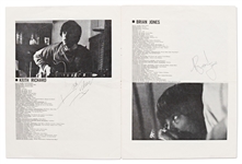 Rolling Stones Promotional Program from 1964 Signed by All Five Members Including Brian Jones -- With Heritage COA