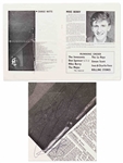 Rolling Stones Promotional Program from 1964 Signed by All Five Members Including Brian Jones -- With Heritage COA