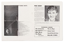 Rolling Stones Promotional Program from 1964 Signed by All Five Members Including Brian Jones -- With Heritage COA