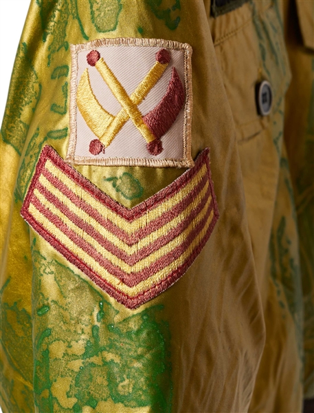 Freddie Mercury's Personally Owned Gold Bomber Jacket with U.S. Army Patch
