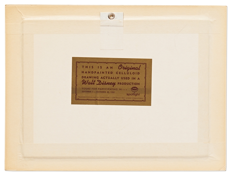 Disney Animation Screen-Used Cel of Jiminy Cricket