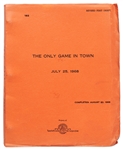 Frank D. Gilroy Script from 1968, The Only Game in Town Starring Elizabeth Taylor and Warren Beatty