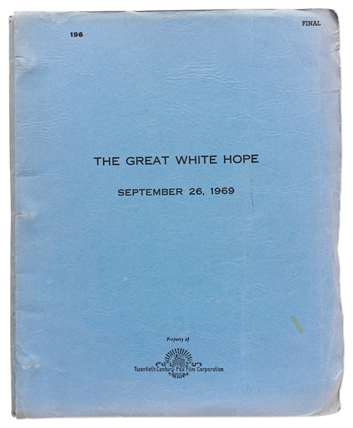 Screenplay for the 1970 Film ''The Great White Hope''