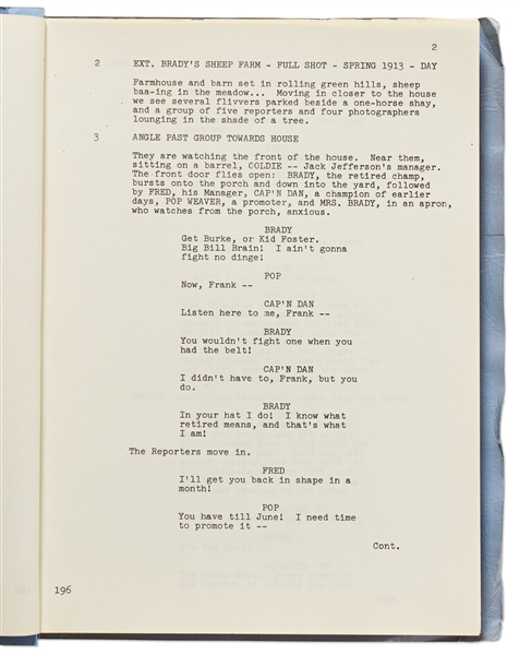 Screenplay for the 1970 Film ''The Great White Hope''