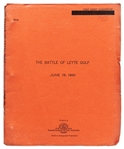 Unproduced 20th Century Fox Screenplay by Patton Screenwriter Edmund H. North, Titled The Battle of Leyte Gulf